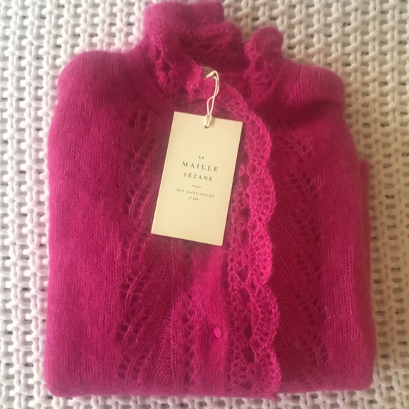 {Sold on Ⓜ️ercari} Sezane - Angie Pink Cardigan - Picture 6 of 6